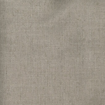 Woven fabric texture, warm gray taupe color, dense regular weave with heathered effect, studio lighting, rectangular tag reads “turri fabric cat. b 755 o”.